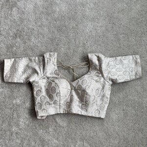 Cream blouse - sari or lehenga